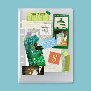 A5 6공 바인더 반투명 X 스티커팩 번들세트