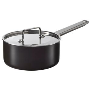 굴되링 편수냄비+뚜껑 소스팬 논스틱코팅 인덕션 스테인리스/블랙그레이 2L