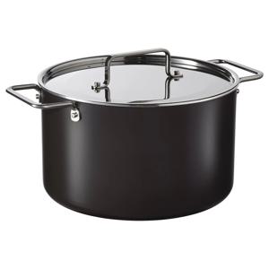굴되링 양수냄비+뚜껑 논스틱코팅 인덕션 스테인리스/블랙그레이 5L