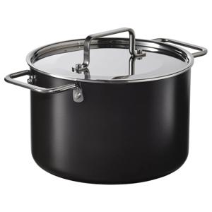 굴되링 양수냄비+뚜껑 논스틱코팅 인덕션 스테인리스/블랙그레이 3L