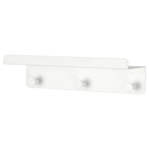 에누덴 벽선반+후크3 소품걸이 화이트 30x8cm