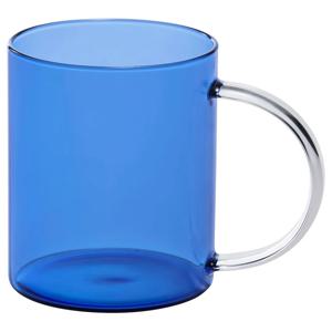 스쿡스투브 유리컵 머그잔 라이트블루 410ml