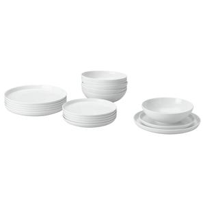 IKEA 365+ 식기18종 면기 6p+접시 6p+대접시 6p 화이트 19/20/24cm
