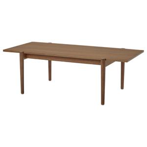 우글레룸 거실테이블 커피 소파 호두나무무늬목 130x65cm