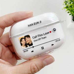 투명하드 포토 커스텀 에어팟 버즈 케이스 제작 예쁜 사진 넣는 커플 선물