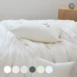 레스트 워싱 오가닉 60수 면 홑겹이불커버세트 SS/Q/K 6colors
