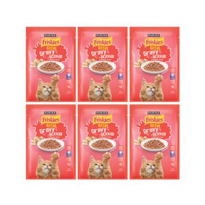 프리스키 주식파우치 그레이비 키튼 치킨 70g 6팩