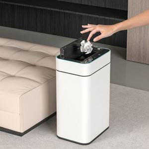 스마트 센서 오존살균 휴지통 기저귀 쓰레기통 20L 화이트