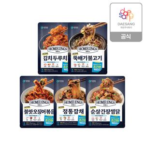 호밍스 초간편1인분볶음요리 5종 6개 골라담기 (두루치기/뚝불/잡채/찜닭 외)
