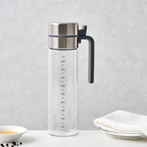 내열유리 스텐뚜껑 양념오일병 500ml 그레이