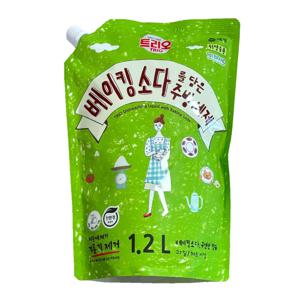 트리오 베이킹소다를 담은 주방세제 리필 1.2L