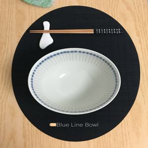 Blue Line Bowl 블루 라인 보울 면기 도자기 일본 식기 덮밥 그릇 대접