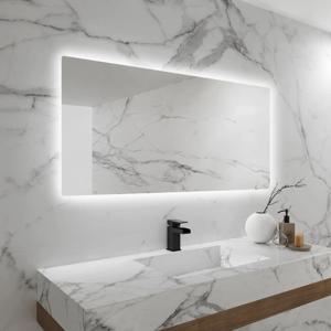 LED 사각거울 맞춤 제작 거울 간접조명 가로 스위치형 600x600