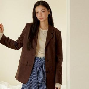 올리브데올리브 [인플루언서 착용] 싱글 스웨이드 자켓 OL5XJ880