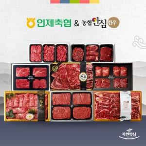 [추석 명절] 인제축협/농협안심한우 프리미엄 한우 선물세트 (정육/구이 세트)