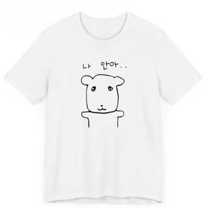 TEMU 여름 우아한 남녀 공용 라운드넥 티셔츠 반팔, 만화 강아지 패턴 프린트 - 남녀공용 레귤러 핏 라운드넥 반팔 티셔츠, 통기성 폴리에스터 섬유, 2D 핫 스탬핑, 고품질 통기성 메쉬 원단