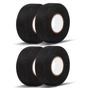 TEMU 배선 하네스 테이프 4롤, 19mm X15m 접착식 천 패브릭 테이프, 내열성 케이블룸 테이프, 전기 하네스 랩용 소음 감쇠 보호 절연 케이블 고정용