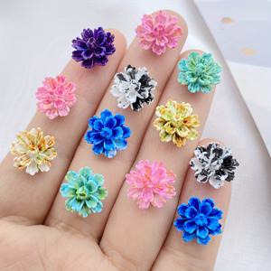 TEMU 30개 혼합 레진 카네이션 꽃 네일 아트 참, DIY 헤어 클립, 넥타이 및 폰 케이스 장식용 12mm 플랫백 라인스톤
