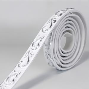 TEMU 2Cm 폭 PVC 소프트 라인 거울 테두리 장식 인조 석고 라인 천장 라인 거실 배경 벽 테두리 자가 접착