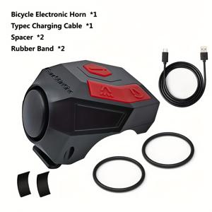 120Db 자전거 전동 MTB 로드 벨 자전거 호 horn 200Mah 도난 방지 기능 USB 충전식 자전거 벨 링 전동 자전거 추가 장비
