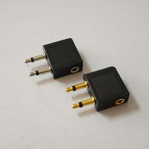 TEMU 2개 포트 어댑터, 듀얼 3.5mm 남성-여성 헤드폰 플레인 잭 커넥터 항공 오디오 컨버터, 니켈 코팅