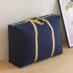 TEMU 특대형 78×55×25cm 강화 부직포 토트 수납 가방, 대용량 이사 포장백, 옷 및 이불 정리 가방, 가정용 여행 수하물 수납 가방