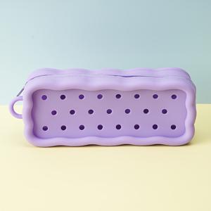 TEMU 귀여운 단색 구멍 파우치, 캔디 컬러 동전 지갑, 미술 공예 및 메이크업 가방, 해변 및 수영장 데일리 필수품으로 적합