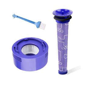 TEMU 3개 세트, Dyson V7/V8 진공 청소기 호환 교체용 추가 필터 프리필터 및 포스트필터 HEPA 필터, Dyson Animal 및 진공 청소기 추가품 호환, 부품 번호 #965661-01 및 #967478-01