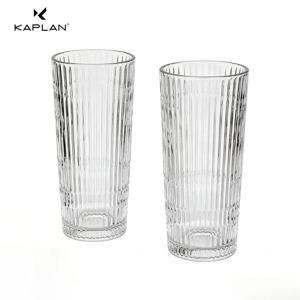 TEMU KAPLAN 매력적인 투명컵 2개 세트, 커피 아이스 아메리카노 라떼 유리컵, 대용량 음료컵, 사무실 물컵, 할로윈, 휴일 파티 및 모임용