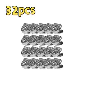 TEMU 32개 라인스톤 캡슐 신발끈 잠금 장치, 묶지 않고 사용하는 게으른 버클 클립, 플랫 슈즈 및 운동화, 캐주얼 슈즈, 스포츠 슈즈에 적합, 데일리 착용을 위한 반짝이는 장식용 레이스 버클