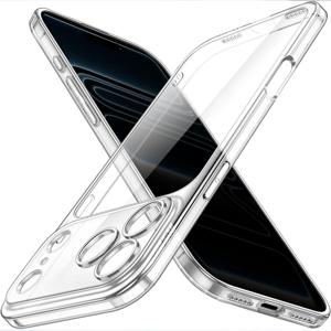 TEMU 휴대폰 케이스 - 아이폰 17 16 15 14 13 12 11 케이스 호환 초박형 폰 케이스, 아이폰 17 Pro Max 풀 랩 신상 스타일 17 Pro 투명 17E 낙하 방지 에어 보호 케이스