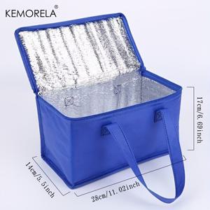 KEMORELA 음료 및 점심용 보온 보냉 쿨러백—휴대용 디자인으로 하루 종일 음식과 음료를 신선하고 시원하게 유지; 여름 피크닉, 캠핑, 해변 여행에 적합; 블루, 블랙, 레드 색상 선택 가능; 비식품 접촉용 소재로 제작됨