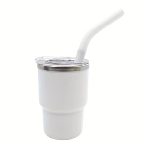TEMU 외부 플라스틱과 내부 스틸이 있는 3oz 자동차 컵 1팩, 내부 304 스테인리스 스틸 스트레치 라이너, 외부 플라스틱 PP, 뚜껑 PS, 스테인리스 스틸 접합 실리콘 슬리브 빨대 미니 컵