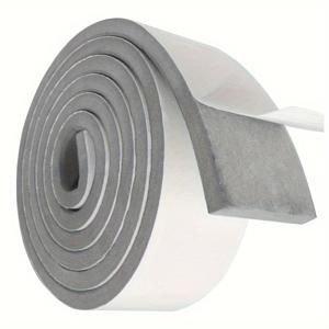 TEMU 1롤 자가 점착 폼 스트립, 50mm(폭) X 10mm(두께) X 2m(길이) 회색 폼 테이프, 방수 폼 씰, 문 밀봉, 창문 단열, 충돌 방지, 방음, 충격 흡수, 틈새 밀봉용