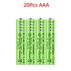 TEMU 1.2V NI-MH AAA 600mAh 충전식 배터리 태양광 배터리 전동칫솔 손전등 마우스 시계 장난감 키보드 시계용 3A 배터리 AAA 충전식 배터리