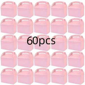 60개입 다색 선물 상자, 명절, 생일, 결혼식, 파티용 - 6.3x3.7x3.7인치 다용도 장식용 답례품 상자, 모든 행사, 기념일, 베이비 샤워, 주얼리 제작 진열 및 포장용품에 적합