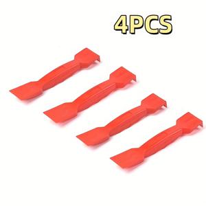 TEMU XXSL 4pcs 헤비듀티 창문 & 문 도구 - 빨간 플라스틱 삽 & 스크래퍼 헤드 포함 - PP 설치 도구, 유리 갭 조정용, RV용 (알루미늄/스틸 프레임 호환)