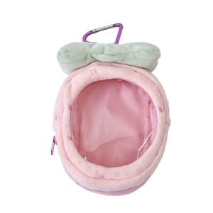 TEMU 1개 고급스러운 딸기 인형 가방, 별을 쫓는 인형 수납 가방, 10cm 인형 투명 진열용 DIY 방진 가방, 페인 인형 가방