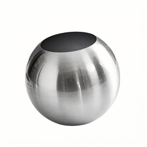 TEMU 모던 스테인리스 광택 라운드 화병, 메탈릭 마감 - 현대적인 원통형, 조화, 다육식물, 선인장 장식용 - 가정 사무실 중앙 장식품, 탁상용 디스플레이, 화분용