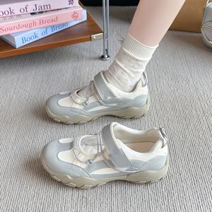 TEMU 여성용 패션 캐주얼 슈즈, 가볍고 통기성 좋은 학생용 신발, 봄 여름용 활용도 높은 화이트 스니커즈, 여성 신발