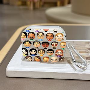 TEMU Airpods 1/2/3/4/Pro/Pro2용 보호 케이스, 가볍고 내구성이 뛰어난 TPU 소재, 스크래치 및 충격 방지 설계, 휴대하기 쉬운 버클 포함