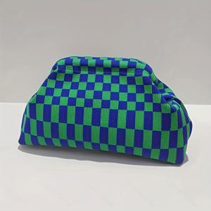 TEMU 어머니날 선물 - XZCK 여성용 가방 패션 니트 핸드백, 대용량 화장품 가방, 캐주얼 일상 그랩 백, 겨드랑이 이브닝 파티 백, 휴가 스타일 플리츠 백, 해변 연회 및 비치 백, 여행 필수품, 쇼핑, 명절 선물 가방은 가족 구성원, 자매 및 좋은 친구에게 완벽한 선물이며 모든 미용 필수품을 보관할 수 있습니다
