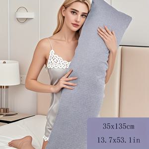 TEMU 1개 롱 바디 베개, 옆으로 자는 베개, 수면 다리 베개, 임산부 베개, 침대 옆 쿠션, 베개