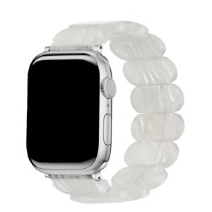 TEMU 애플워치 호환용 신축성 수지 스트랩 여성용 밴드, 옥 패턴 손목 스트랩, iWatch 시리즈 Ultra/Ultra 2/Ultra3/11/10/9/8/7/SE/6/5/3/2/1용, 여름철 착용에 탁월한 선택
