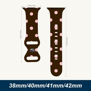 TEMU 애플 워치 시리즈 1/2/3/4/5/6/7/8/9/10/11/울트라/SE 38mm 40mm 41mm 42mm 44mm 45mm 49mm용 편안한 착용감 사이즈 조절 가능 세척이 쉬운 인쇄식 색바램 없는 가족 해변 수영 운전 휴가 사계절용