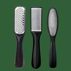 스테인리스 스틸 발 각질 제거기 3개 세트, 각질 및 거친 피부 제거용 풋 엑스폴리에이터, 발 각질 줄기질, 발 연마석, 각질층 제거에 부드러움, 갈라진 발뒤꿈치용