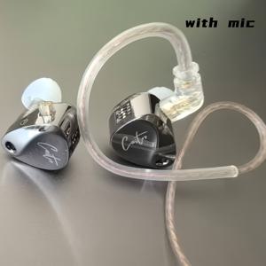 KZ 캐스터 2DD 이어폰 조절 가능 이어폰 옵션 버전 음악 이어버드 HIFI 메탈 헤드셋 개선된 베이스 버전