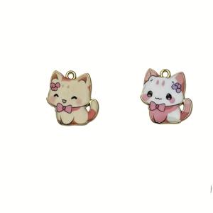 2개 고양이 바늘 보관기 - 혼합 색상 아기 고양이 자석 바늘 보관기, 십자수 자수 재봉 바느질 도구