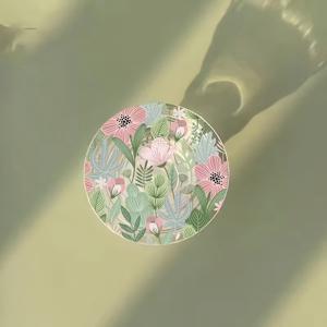 투명 접이식 텔레스코픽 휴대폰 거치대 및 그립 핸들 핸들바 - 스마트폰, 태블릿, 리더기, 스마트워치용 조절식 폴대, 책상용 휴대용 홀더, 여행용, 영상 통화용, 다양한 기기와 호환