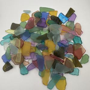 불규칙한 멀티 컬러 바다 유리 조각, 사이즈 0.5-2.5 Cm, 프로스트 해변 유리 칩, 콜라주 공예 제작, 풍경, 주얼리 제작, 레진 아트, 홈 데코 수공예 및 기타 재료, 수제 재료에 적합